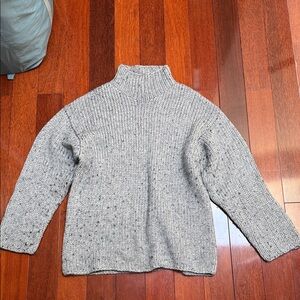 Aritzia Babaton Wool Gray Turtleneck Sweater